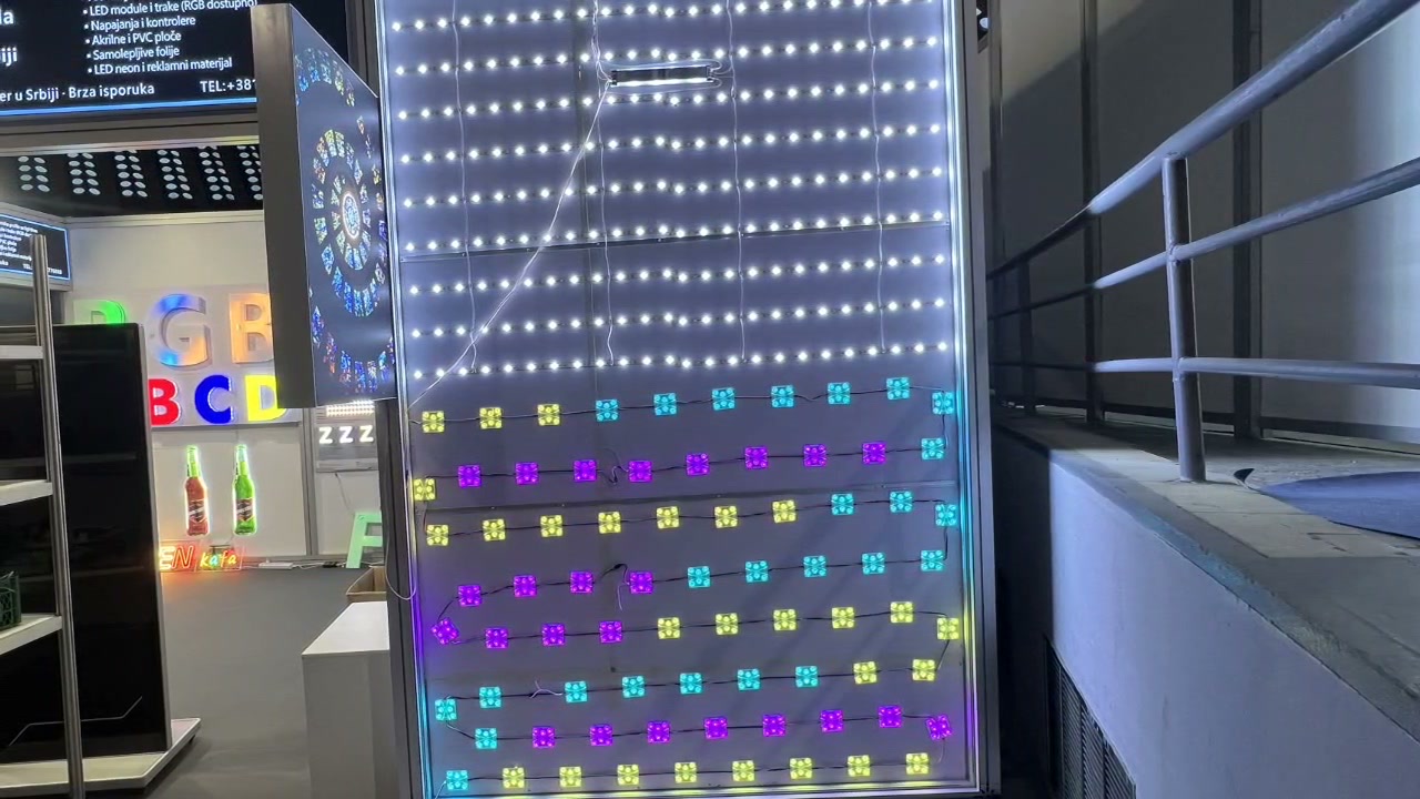 RGB 全彩 LED 模组造型墙